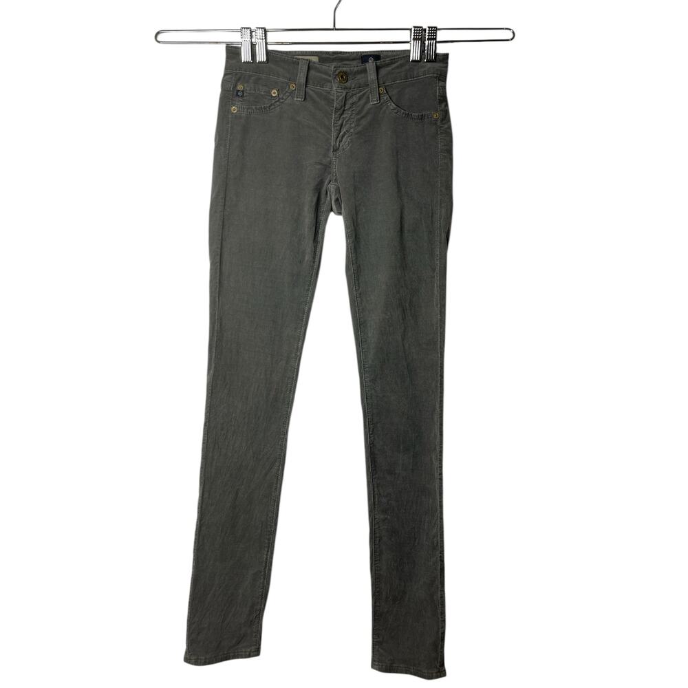 AG Adriano Goldschmied The Jegging Super Skinny Fit Low Rise Corduroy Pants 25R